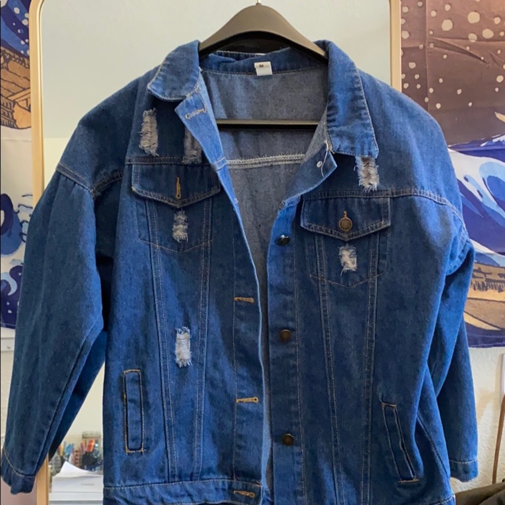 Distressed Jean Jacket